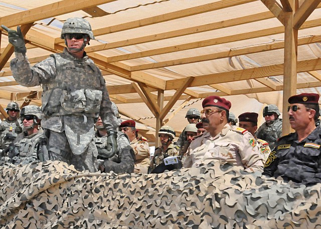 Maj. Gen. Perkins speaks after live fire exercise
