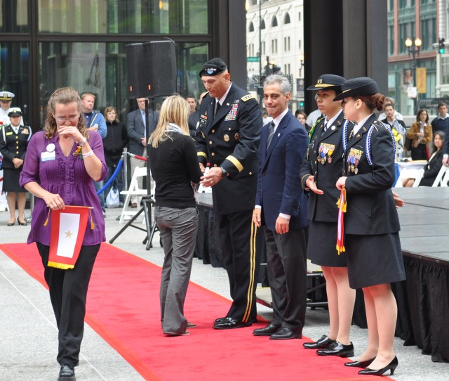 Gen. Odierno and Mayor Emanuel meet with Gold Star family members
