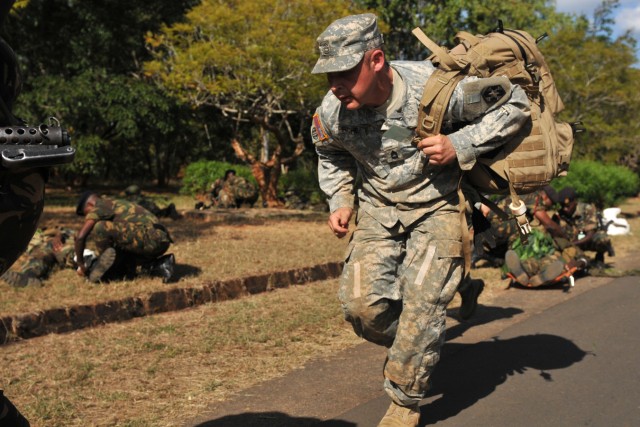 Soldiers train combat lifesaving skills at MEDREACH in Malawi