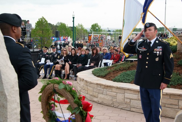Names of fallen etched in stone