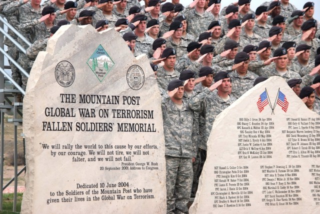 Names of fallen etched in stone