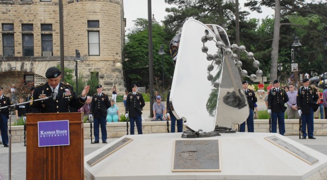 A Monument of Reflection: KSU dedicates WWII Memorial