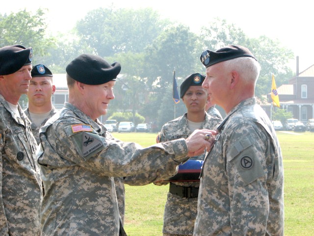 Gen. Brooks takes command of ‘Patton’s Own’; Gen. Webster retires