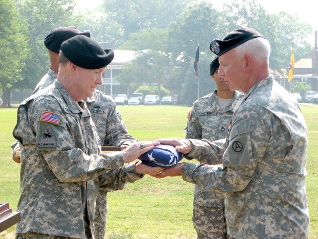 Gen. Brooks takes command of ‘Patton’s Own’; Gen. Webster retires