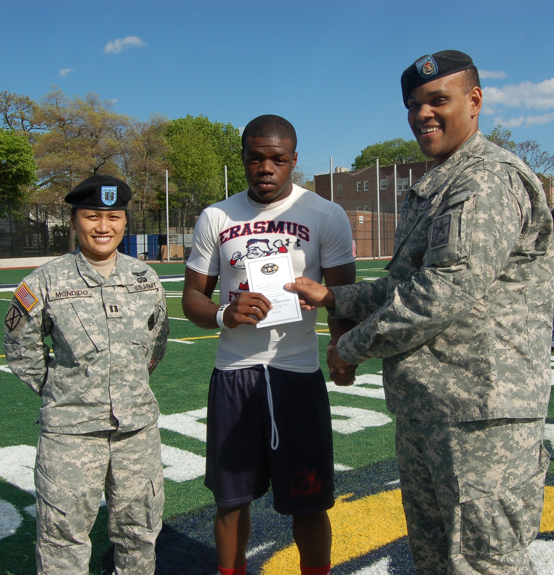 U.S. Army AllAmerican Bowl Nomination Delivery in Brooklyn, N.Y