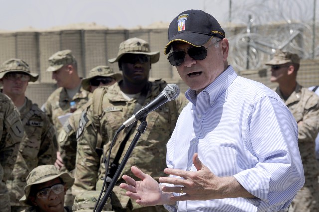 Gates bids troops farewell