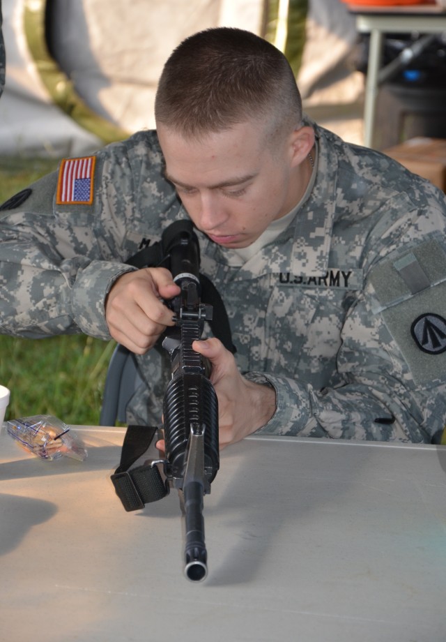 Weapons check