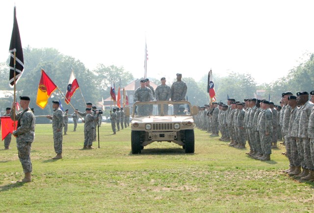 Inspecting the troops