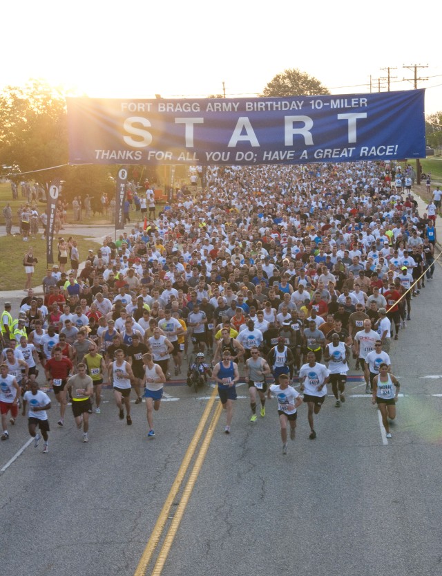 15th Annual Army Birthday 10-Miler races through Fort Bragg