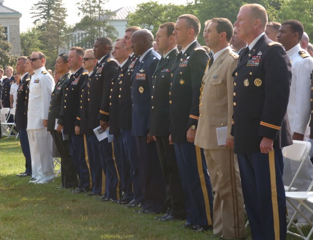 Crocker, Martin, challenge Army War College grads to lead in uncertain times