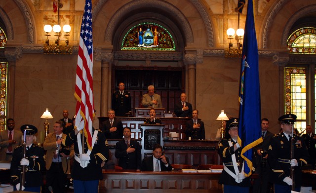 New York State Senate Honors Army Birthday, Flag Day
