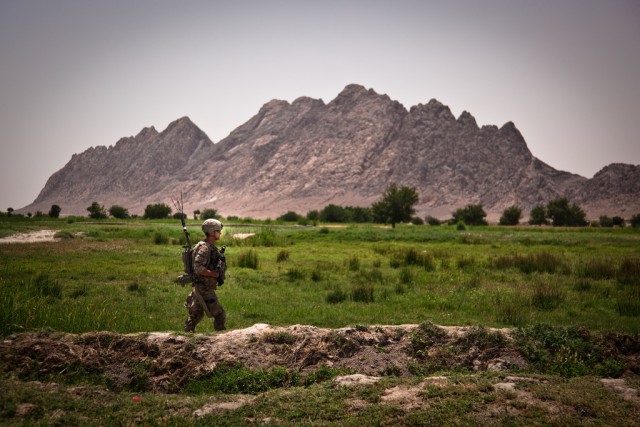 On patrol in Afghanistan