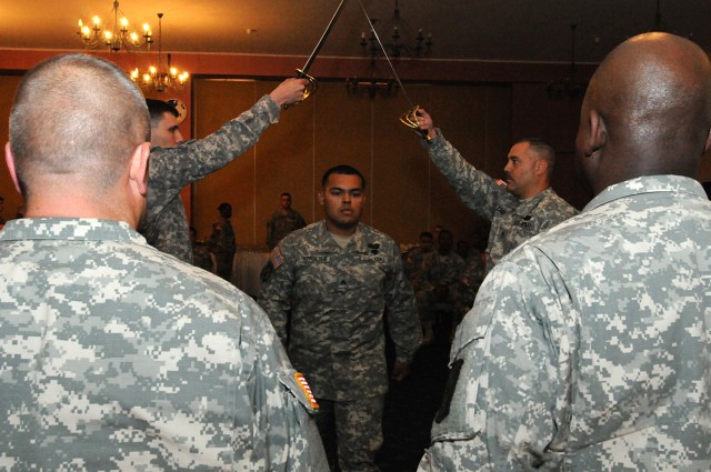 Medical battalion inducts new noncommissioned officers