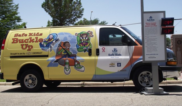 Safe Kids van visits Carl R. Darnall Army Medica Center