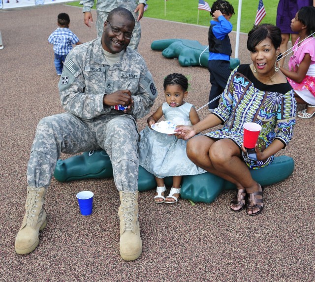 Family enjoys CDC Army Birthday activities