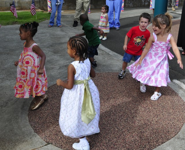 Children dancing at Army Birthday Commemoration
