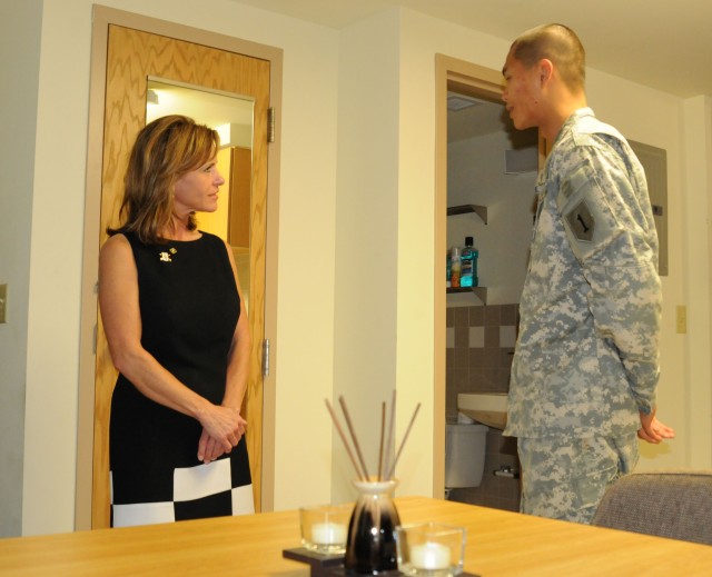Congresswoman Visits Fort Riley, Tours Barracks