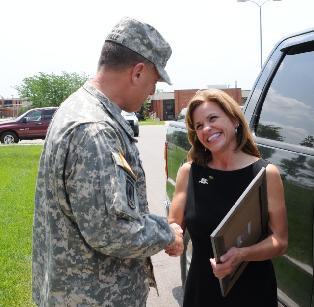 Congresswoman Visits Fort Riley, Tours Barracks