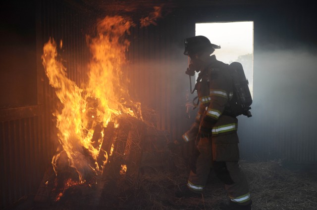Reserve Firefighters Train to Take on the Heat