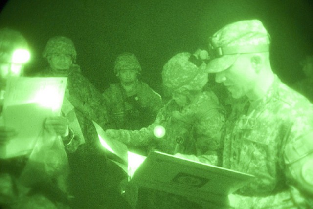 Day Two: Rain, High Winds, Zero Visability -- Warriors Compete in Land Navigation
