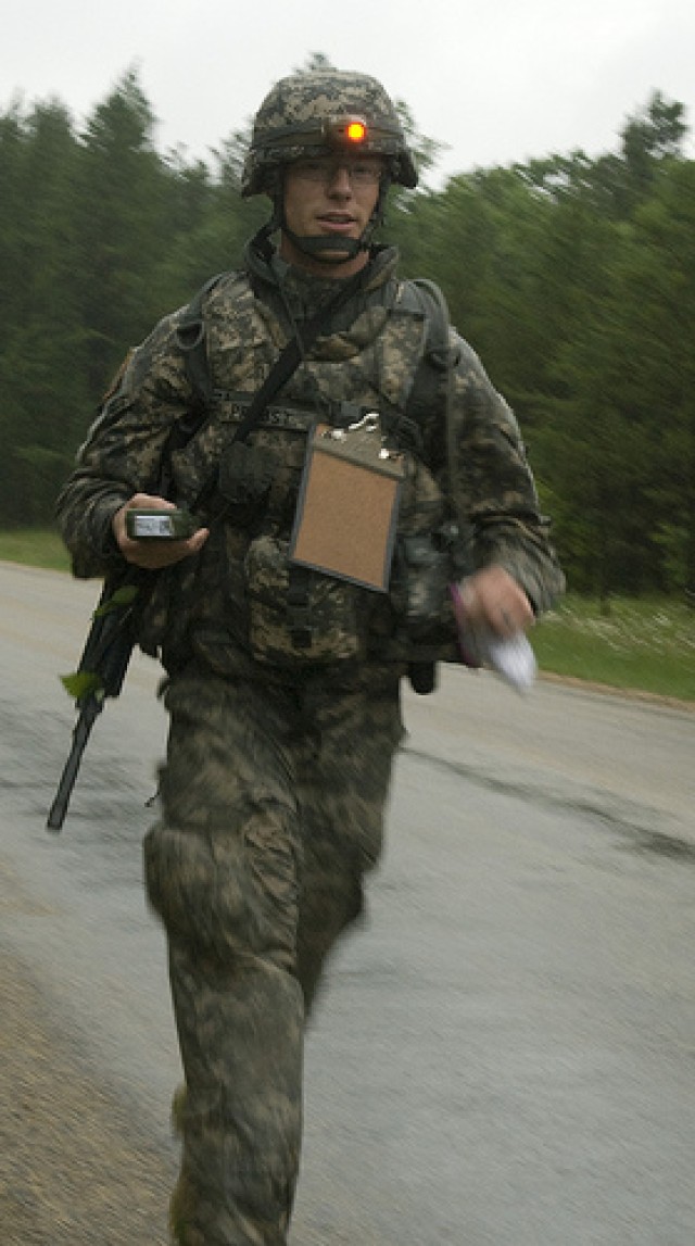 Day Two: Rain, High Winds, Zero Visability -- Warriors Compete in Land Navigation