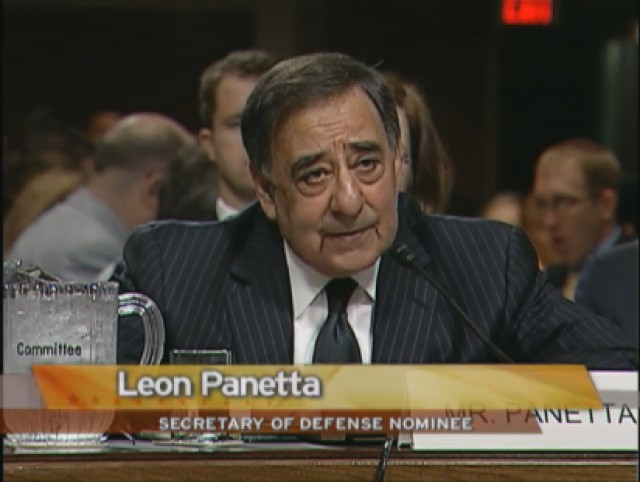 Leon E. Panetta testifies before the senate