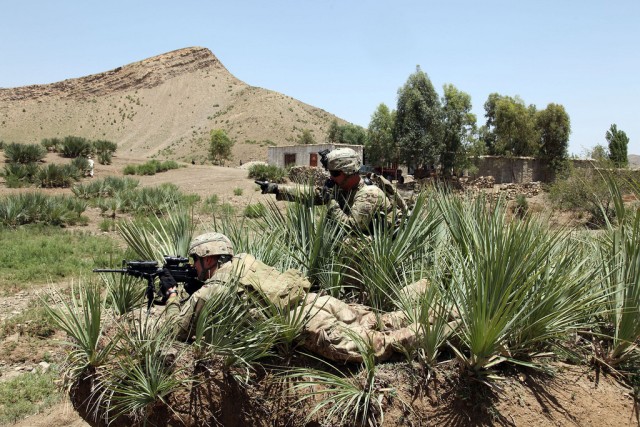 TF Duke Soldiers look for enemy