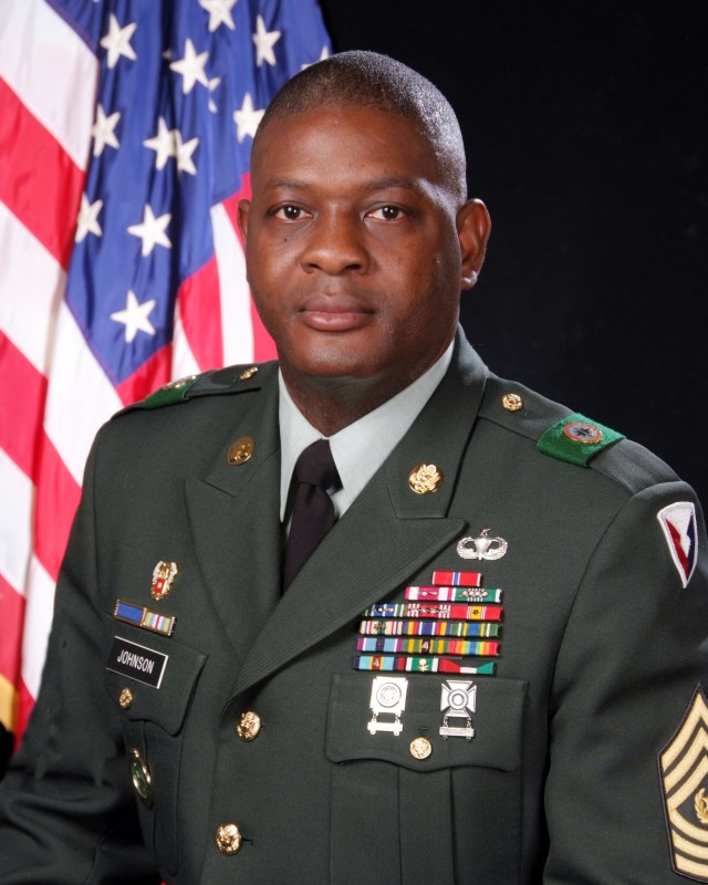 Command Sgt. Maj. Tyrone Johnson, U.S. Army Communications-Electronics Command