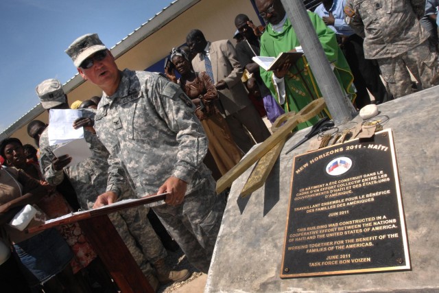 New school and clinic given to Haitians