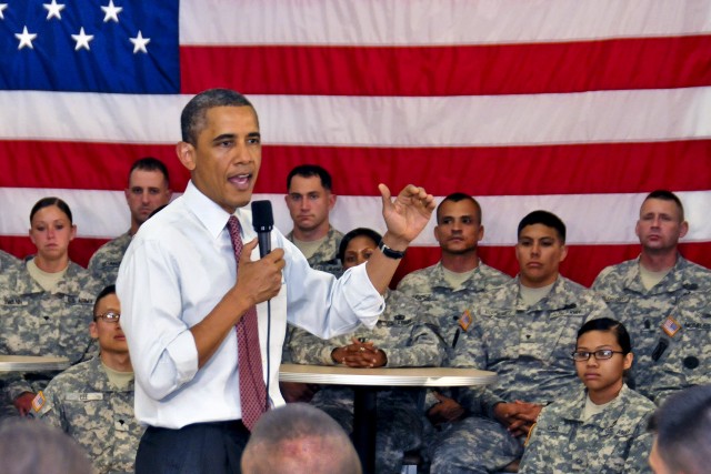 President Obama visits Fort Drum, N.Y.