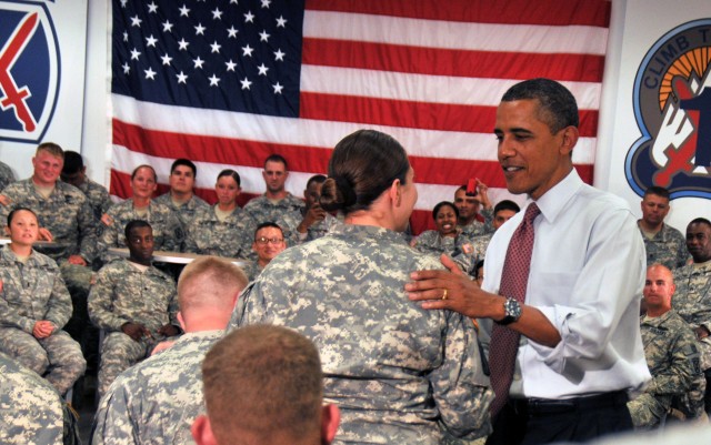 Obama visits Fort Drum