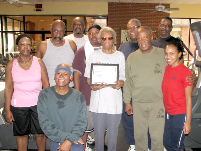 Woman honored for life of fitness