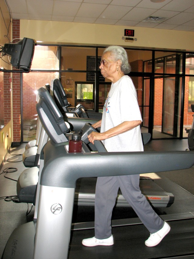 Woman honored for life of fitness