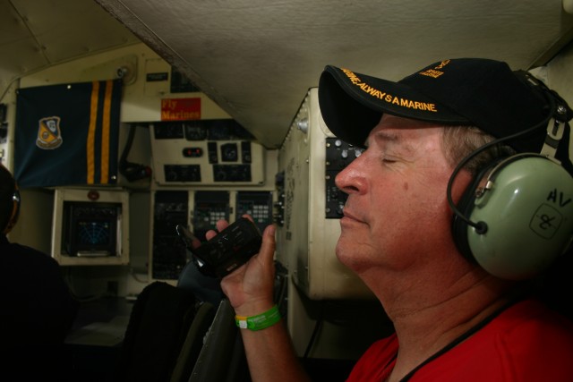 Matthys at ease aboard Fat Albert
