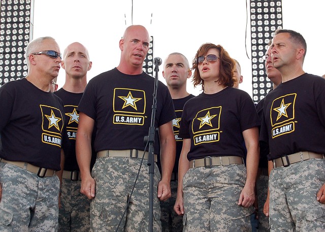 "The Volunteers" Sing National Anthem