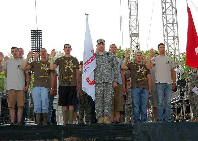 Future Soldiers Take Oath of Enlistment