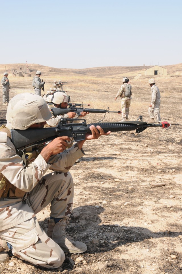 Iraqi soldiers practice marksmanship, prepare for Operation Iron Lion
