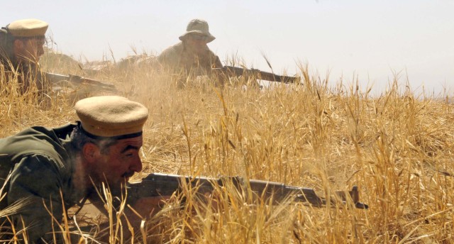 Kurdish Regional Guard trains squad ambush and movement tactics at MTC