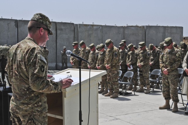 Chaplain gives final sermon from Afghanistan 