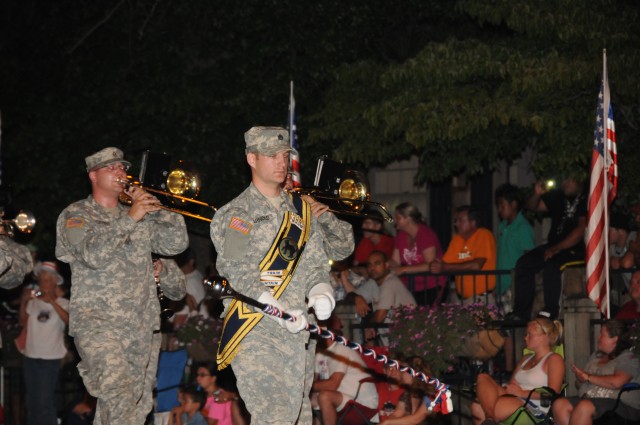 100th band marches in first 4th of July parade