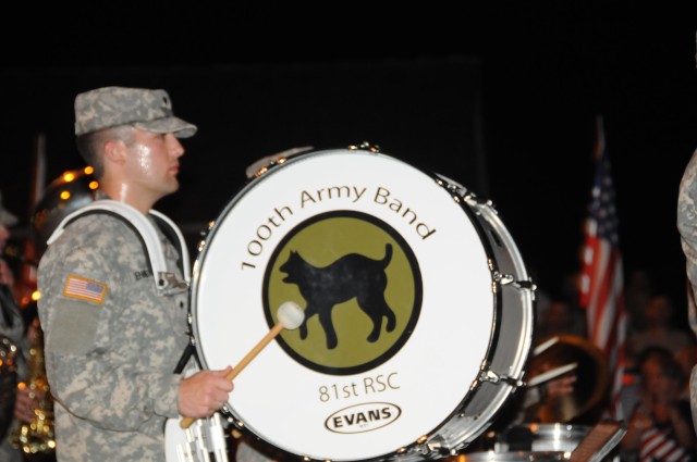 100th band marches in first 4th of July parade