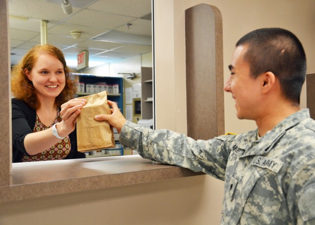 Soldier picks up prescription