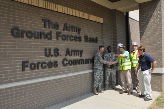FORSCOM band accepts keys to new training facility