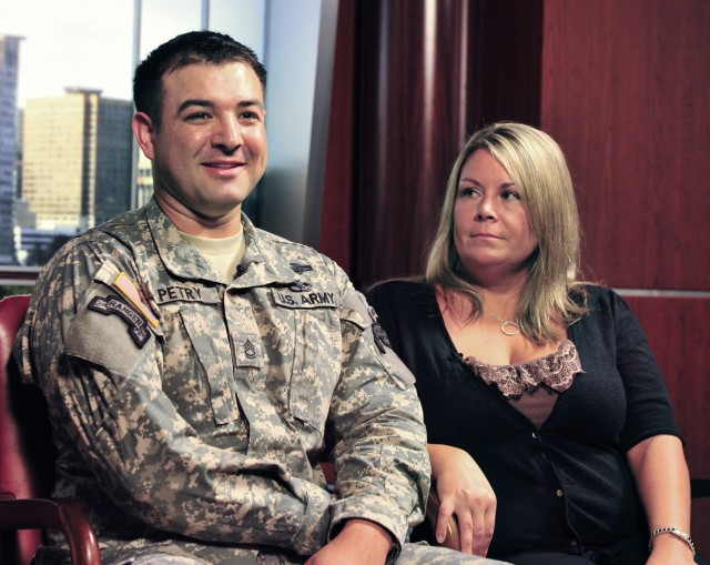 Sgt. 1st Class Leroy Petry and wife, Ashley