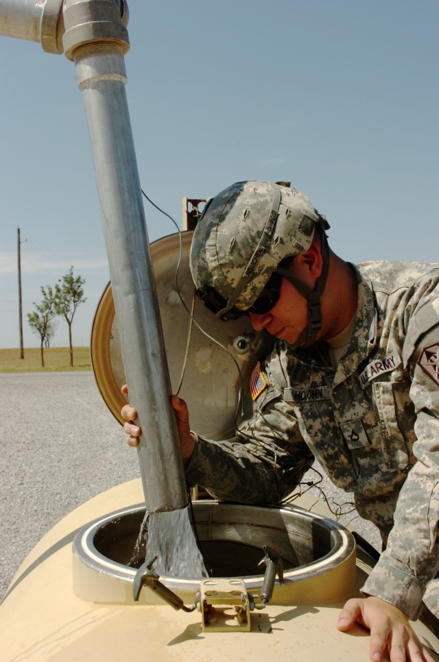 Hauling water