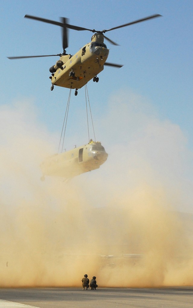1st Air Cavalry conducts rare sling load operation in Afghanistan