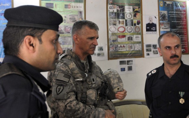 District police, U.S. forces discuss progress and future