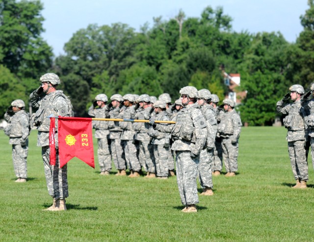 233rd Transportation Company cases colors