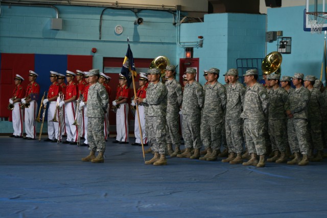 403rd AFSB flag passed to new commander