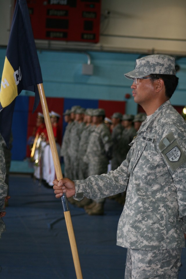 403rd AFSB flag passed to new commander